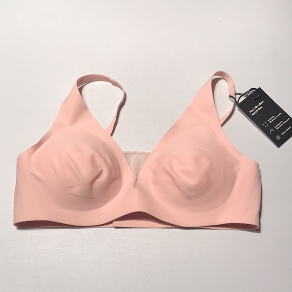 Knix Shadow Mesh TShirt Bra in Rose Water Pink Size S+ (32D-DDD) - Picture 5 of 11